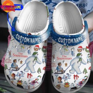 Custom The Snowman Christmas Crocs For Sale 2