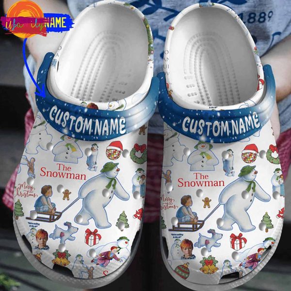 Custom The Snowman Christmas Crocs For Sale