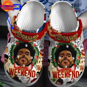 Custom The weeknd Christmas Crocs Style 1