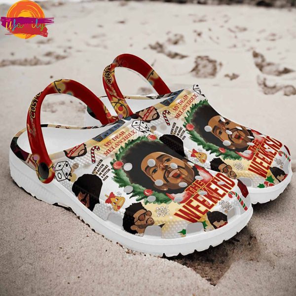 Custom The weeknd Christmas Crocs Style