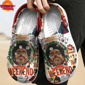 Custom The weeknd Christmas Crocs Style 3