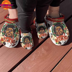 Custom The weeknd Christmas Crocs Style 4