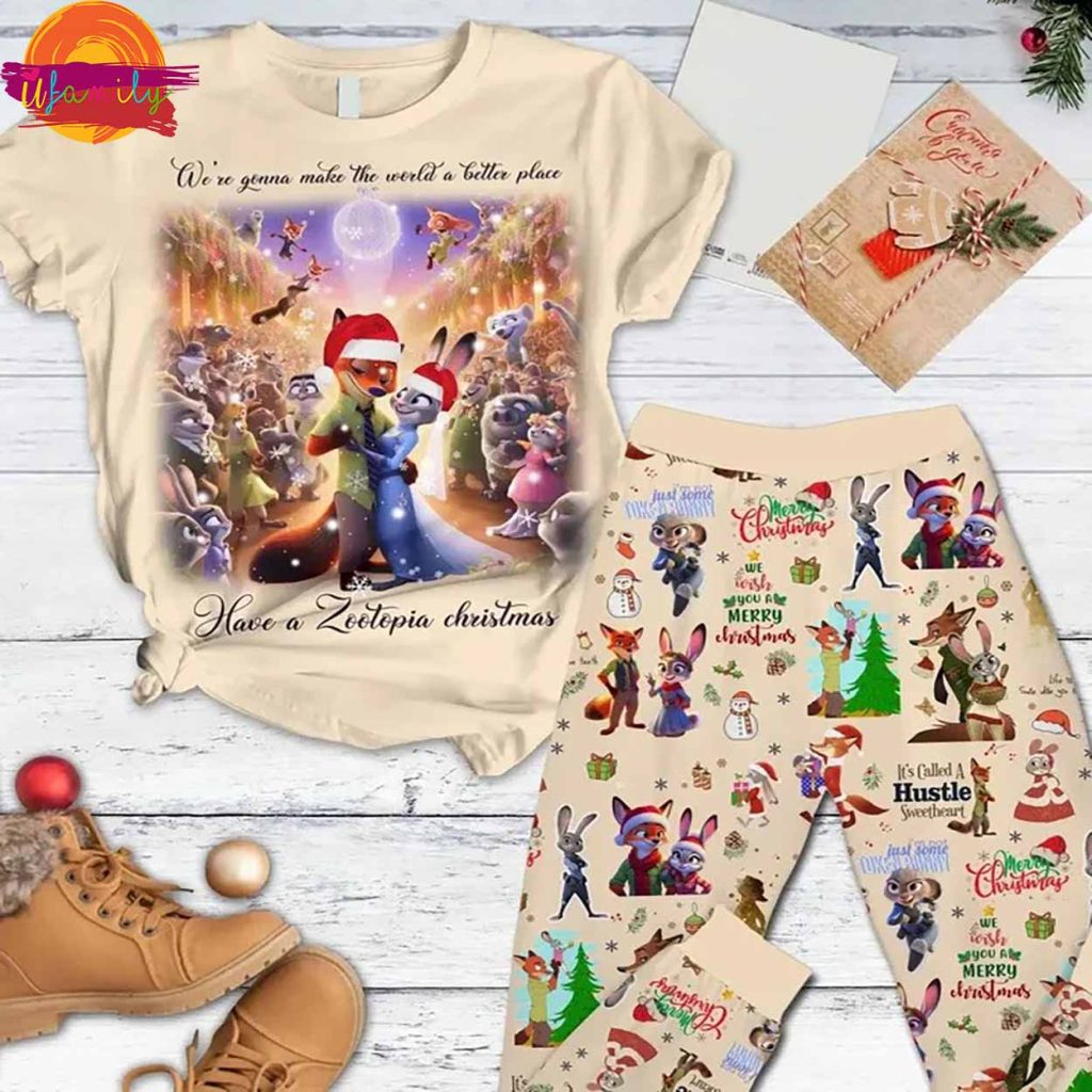 Disney Zootopia Christmas Pajama Shirt For Sale