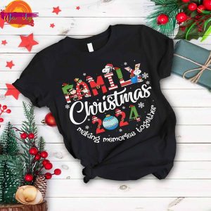 Family Christmas 2024 Snoopy T Shirt Pajama Set