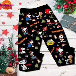 Family Christmas 2024 Snoopy T Shirt Pajama Set 3