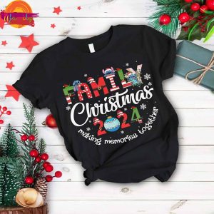 Family Christmas 2024 Stitch T Shirt Pajama Set 2