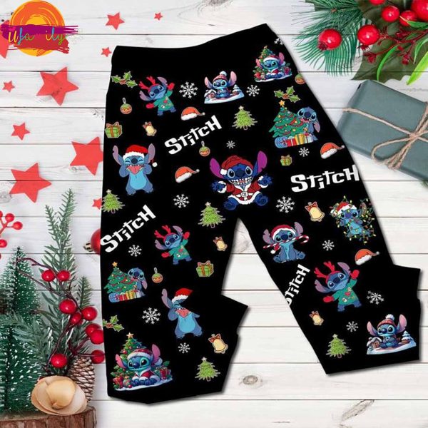 Family Christmas 2024 Stitch T Shirt Pajama Set