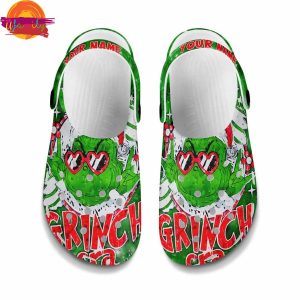 Funny Grinch Era Crocs For Family