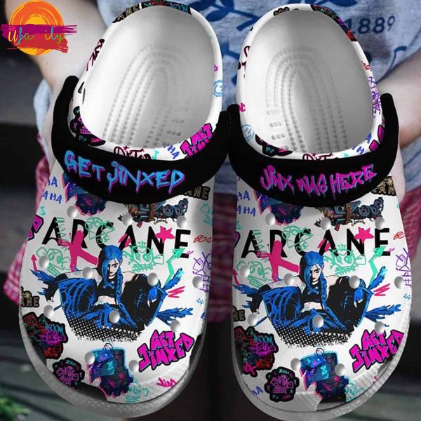 Get Jinxed Arcane League Of Legends Crocs Footwear