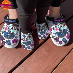 Get Jinxed Arcane League Of Legends Crocs Footwear 4