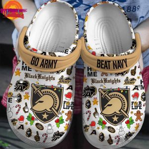 Go Army Black Knights Christmas Crocs For Sale