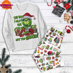 Grinch Christmas Long Sleeve Pajama Mens 1