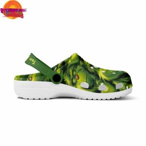 Grinch Face Pattern Crocs Shoes Custom Clogs 3