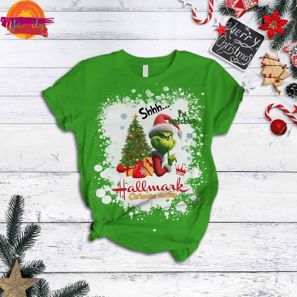 Grinch Hallmark Movie Christmas Pajama Set