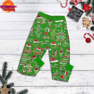 Grinch Hallmark Movie Christmas Pajama Set 3