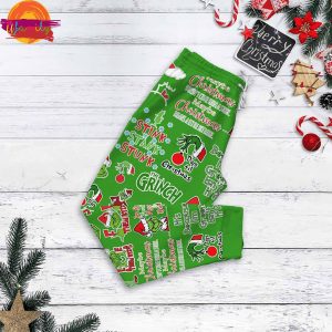 Grinch Hallmark Movie Christmas Pajama Set 4