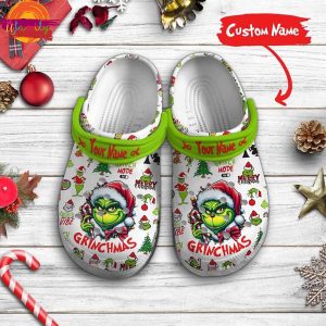 Grinch Mode ON Merry Christmas Crocs For Family