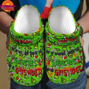 Grinches Griswold Pattern Christmas Crocs For Family