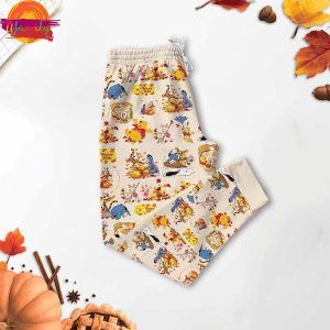 Happy Thanksgiving Winnie The Pooh T Shirt Pajama Set 3