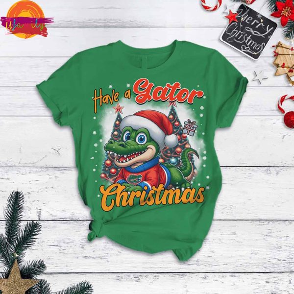 Have A Gator Christmas NCAA T Shirt Pajama Set