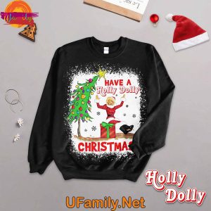 Have A Holly Dolly Christmas Long Sleeve Pajama Set For Adults 2