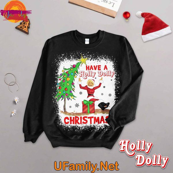 Have A Holly Dolly Christmas Long Sleeve Pajama Set For Adults