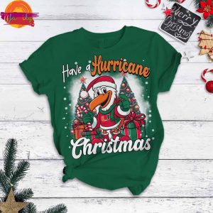 Have A Hurricanes Christmas NCAA T Shirt Pajama Set 2