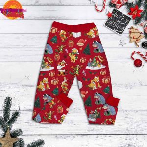 Honey Snow And Friends Make Perfect Christmas Winnie The Pooh T Shirt Pajama Set 3