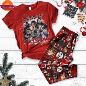 I Am Not Okay This Christmas Jelly Roll T Shirt Pajama Set 1