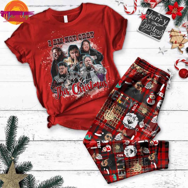 I Am Not Okay This Christmas Jelly Roll T Shirt Pajama Set