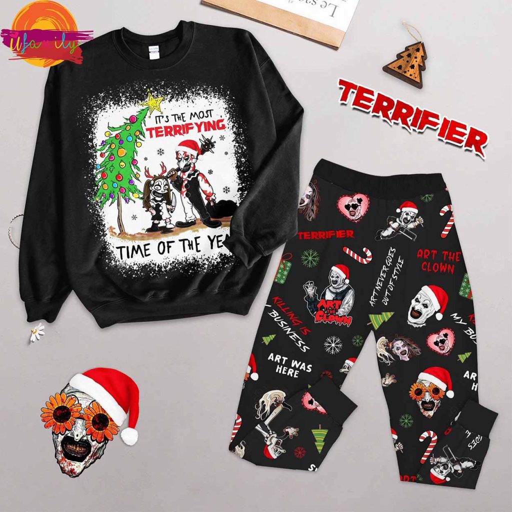 It Is The Most Terrifying Time Of The Year Long Sleeve Pajama Set