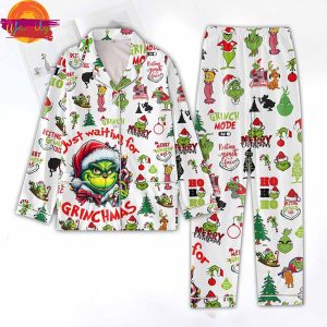 Just Waiting For GrinchMas Christmas Pajama Set