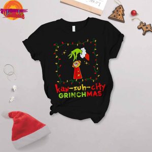 Kansas City Chiefs Grinchmas NFL Pajama Set 2