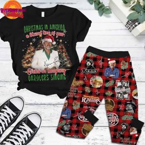 Kenny Rogers Christmas Pajama Set - Unique Christmas-Themed T-Shirt and Pajama Pants