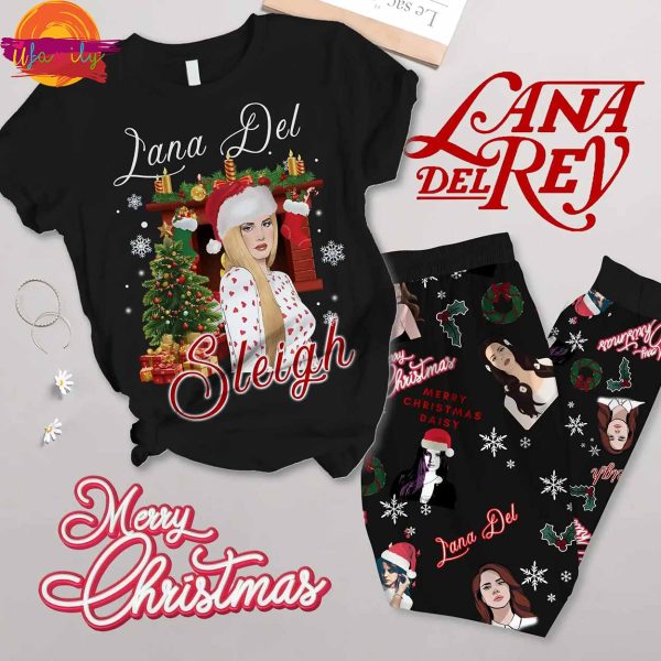 Lana Del Rey Merry Christmas T Shirt Pajama Set