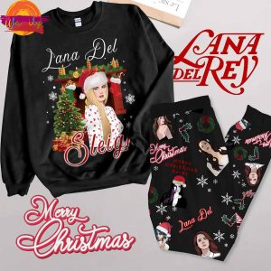 Lana Del Rey Sleigh Christmas Long Sleeve Pajama Set