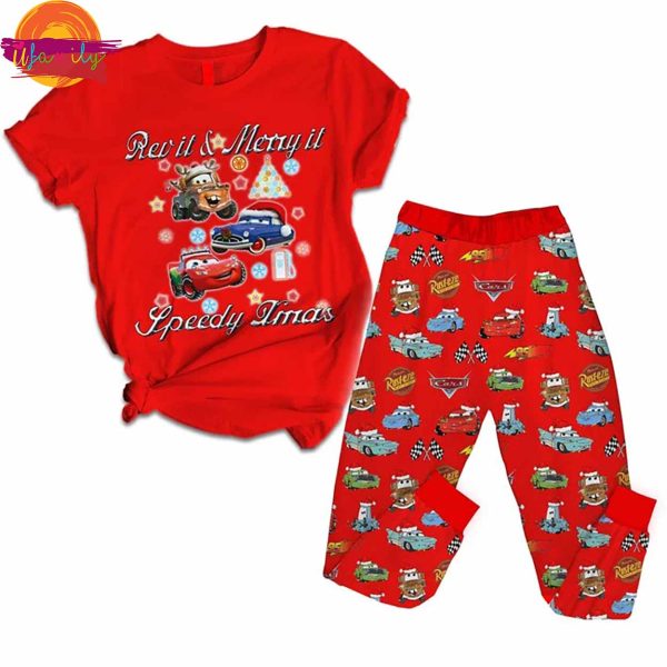 Lightning McQueen T Shirt Pajama Set