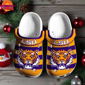 Lsu Tigers Knit Effect NCAA Crocs 1