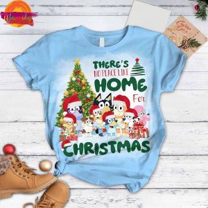 Merry Christmas Bluey T Shirt Pajama For Family