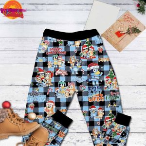 Merry CHristmas Bluey T Shirt Pajama For Family 3