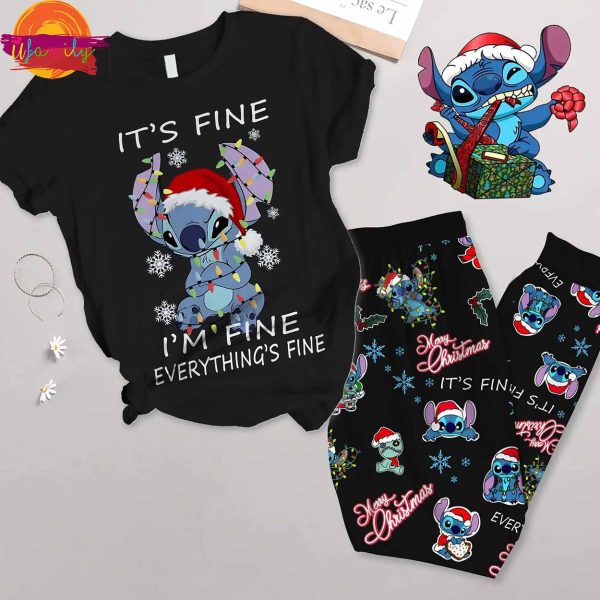 Merry Christmas Stitch T Shirt Pajama