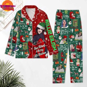 Merry Christmas Billie Eilish Pajama Set