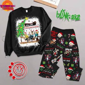 Merry Christmas Blink-182 Long Sleeve Pajama Set