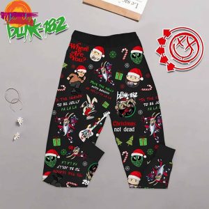 Merry Christmas Blink 182 Long Sleeve Pajama Set 3