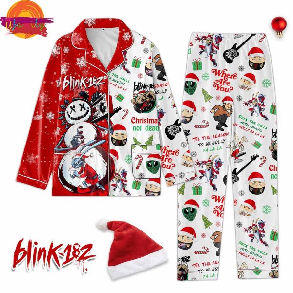 Merry Christmas Blink-182 Snowman Pajama Set For Music