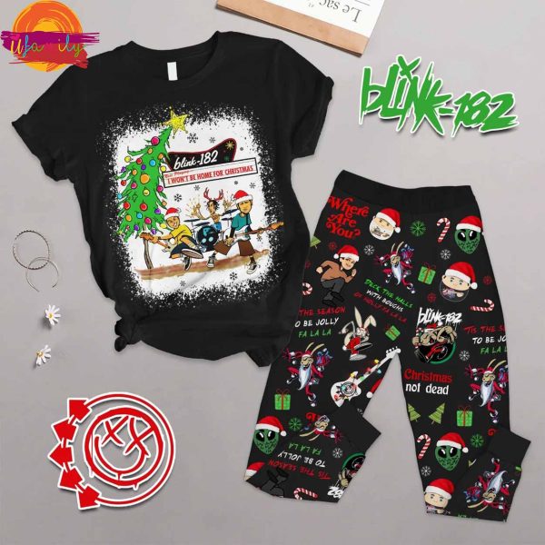 Merry Christmas Blink-182 T Shirt Pajama Set