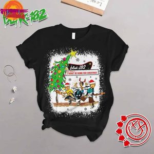 Merry Christmas Blink 182 T Shirt Pajama Set 2