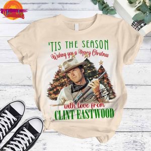 Merry Christmas Clint Eastwood T Shirt Pajama Set 3