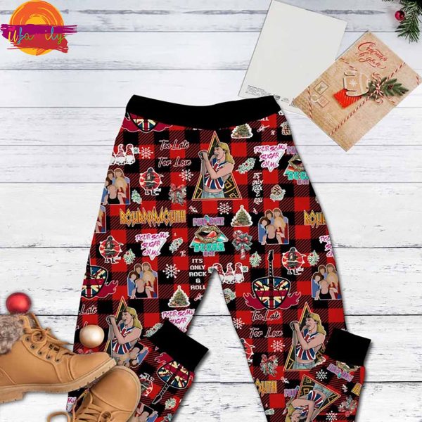 Merry Christmas Def Leppard T Shirt Pajama Set