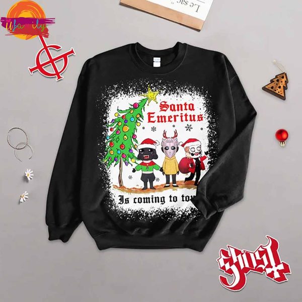 Merry Christmas Ghost Band Long Sleeve Pajama Set